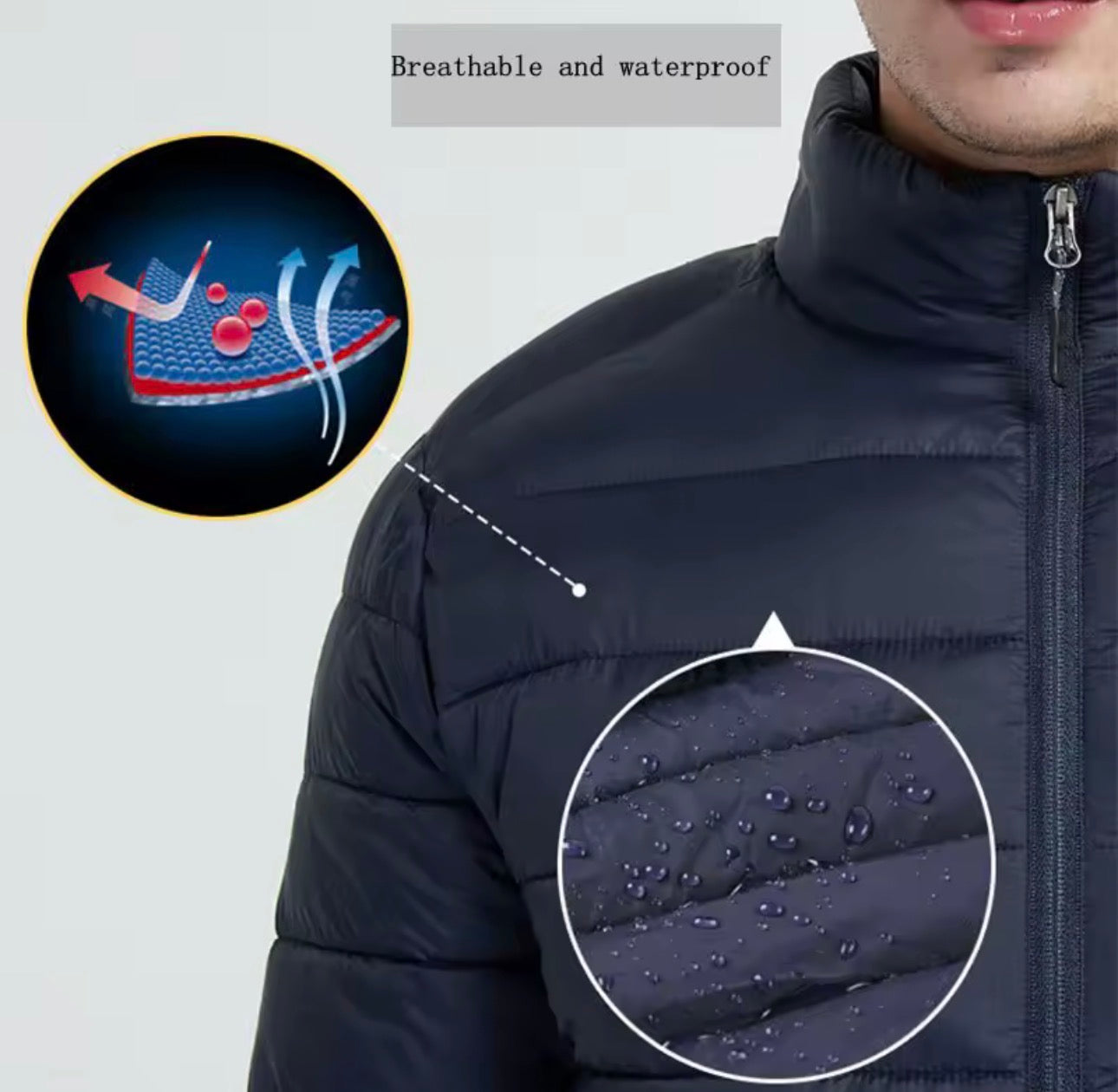 Men's parka Winter Warm USB Heating Jackets Smart Thermostat Pure Color Hooded Heated Clothing male bobojaco Warm padded jacket